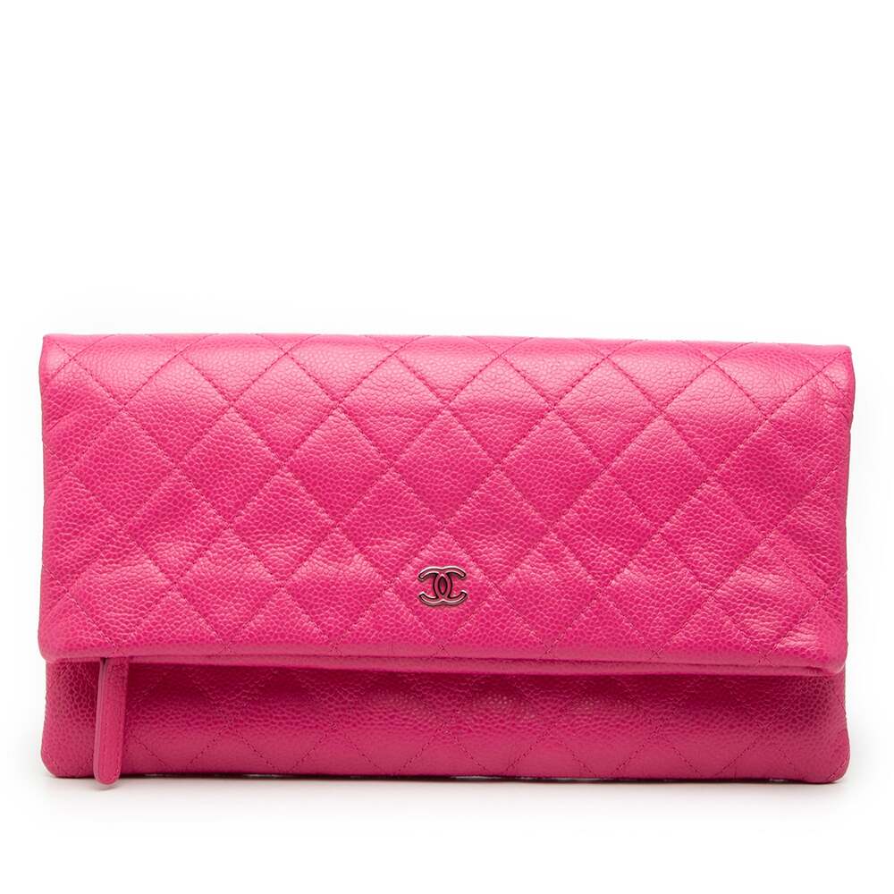 Chanel Beauty Cc Clutch Quilted Caviar #251536C12B - Picture 1 of 8